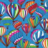 hot air balloons dog bandana - reverse side paw prints